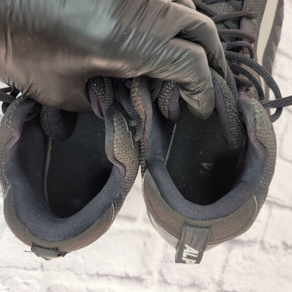 Nike Alpha Menace Pro Mens Mid Football Cleats Sz 14 Black Silver 880410-010 - Picture 12 of 12